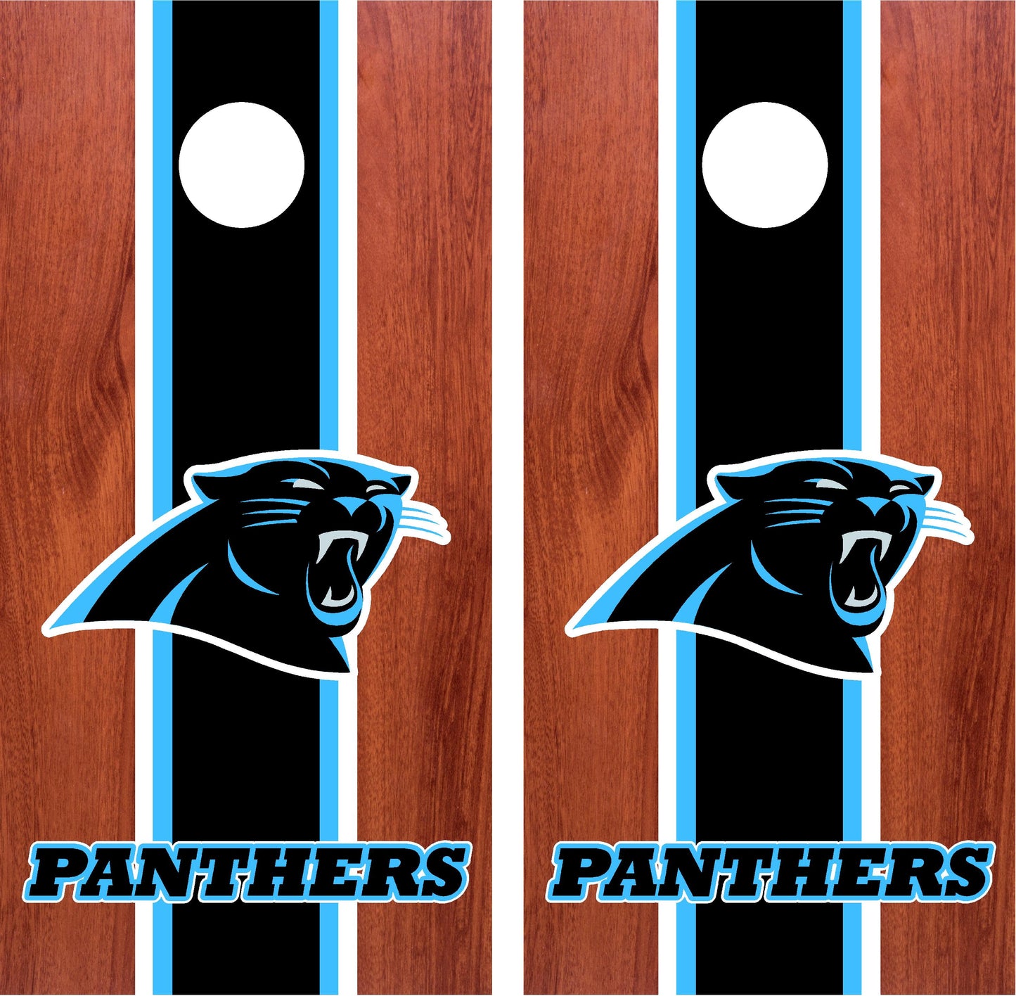 Carolina Panthers Cornhole Wraps