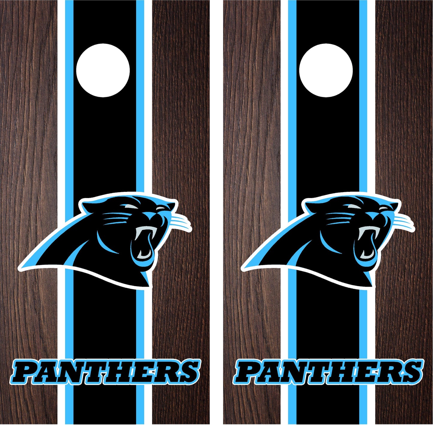 Carolina Panthers Cornhole Wraps