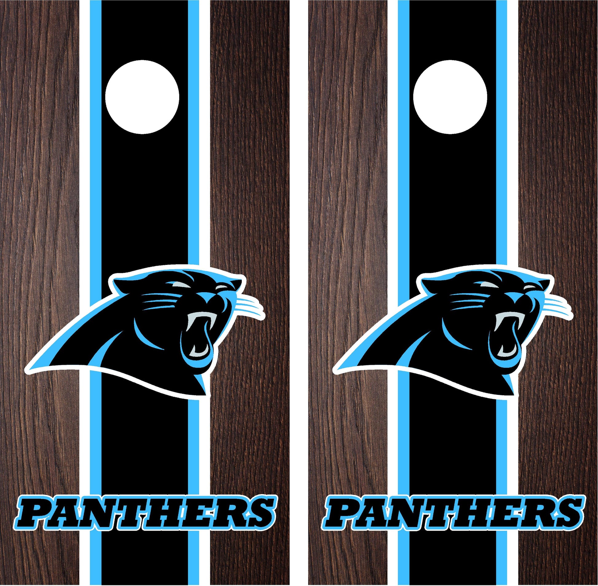 Carolina Panthers Cornhole Wraps