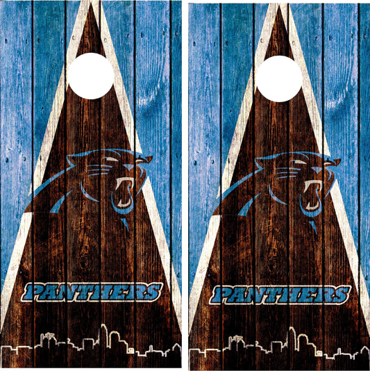 Carolina Panthers Cornhole Wraps!