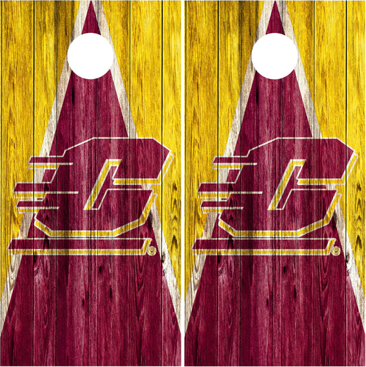 Central Michigan Chippewas Cornhole wraps