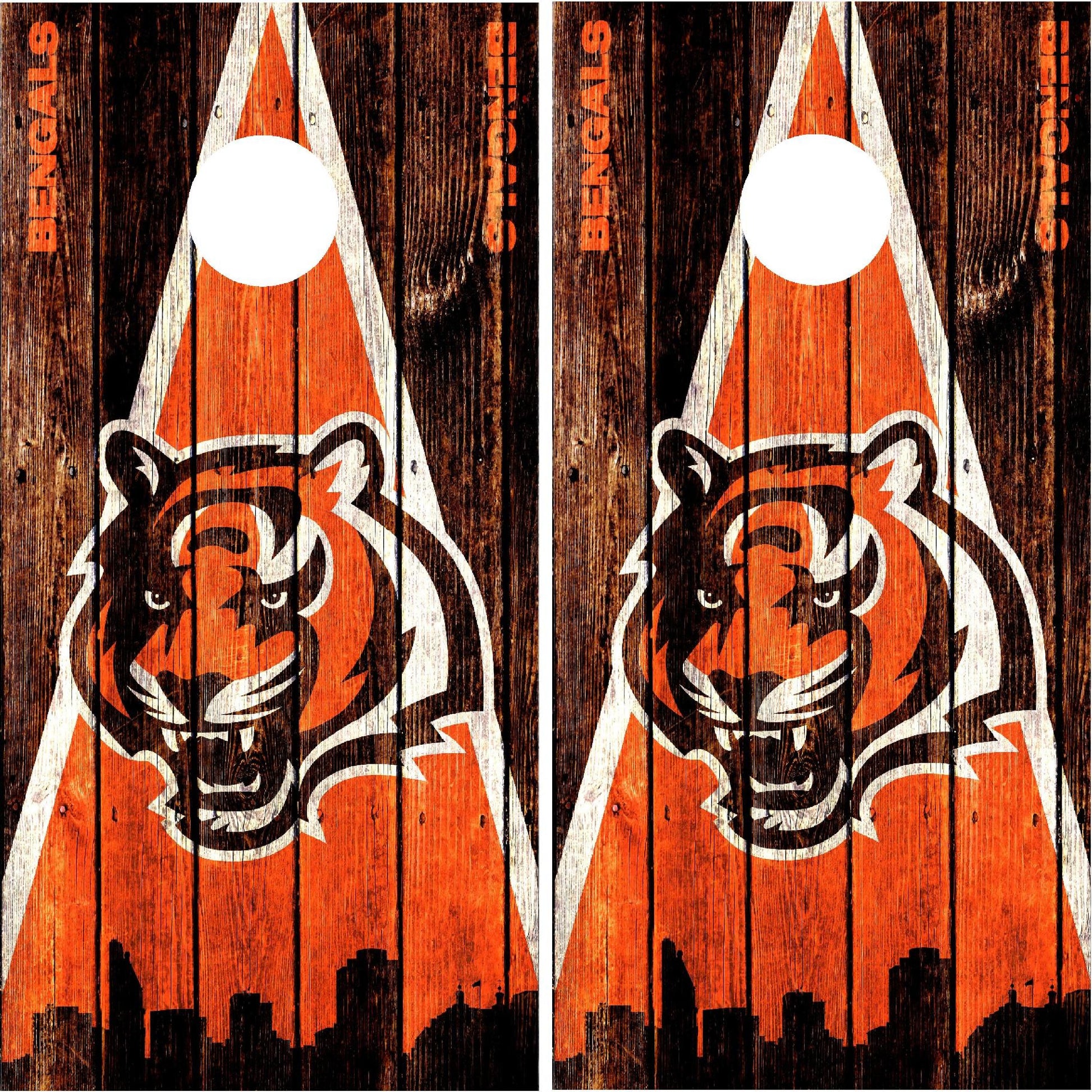 Cincinnati Bengals Cornhole Wraps