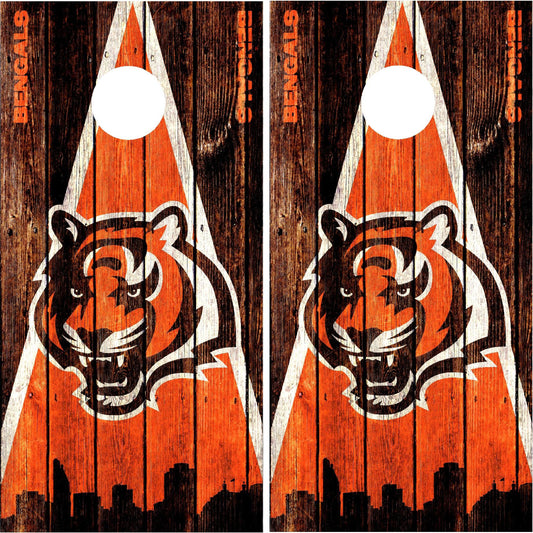 Cincinnati Bengals Cornhole Wraps