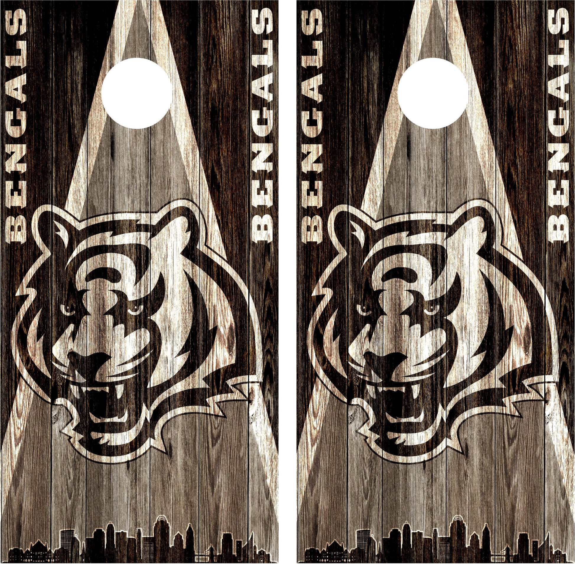 Cincinnati Bengals Cornhole Wraps