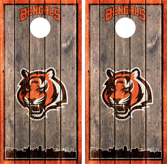 Cincinnati Bengals Cornhole Wraps