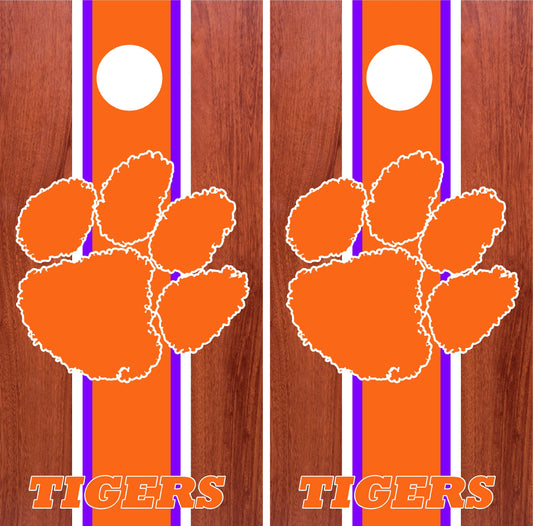 Clemson Tigers Cornhole wraps
