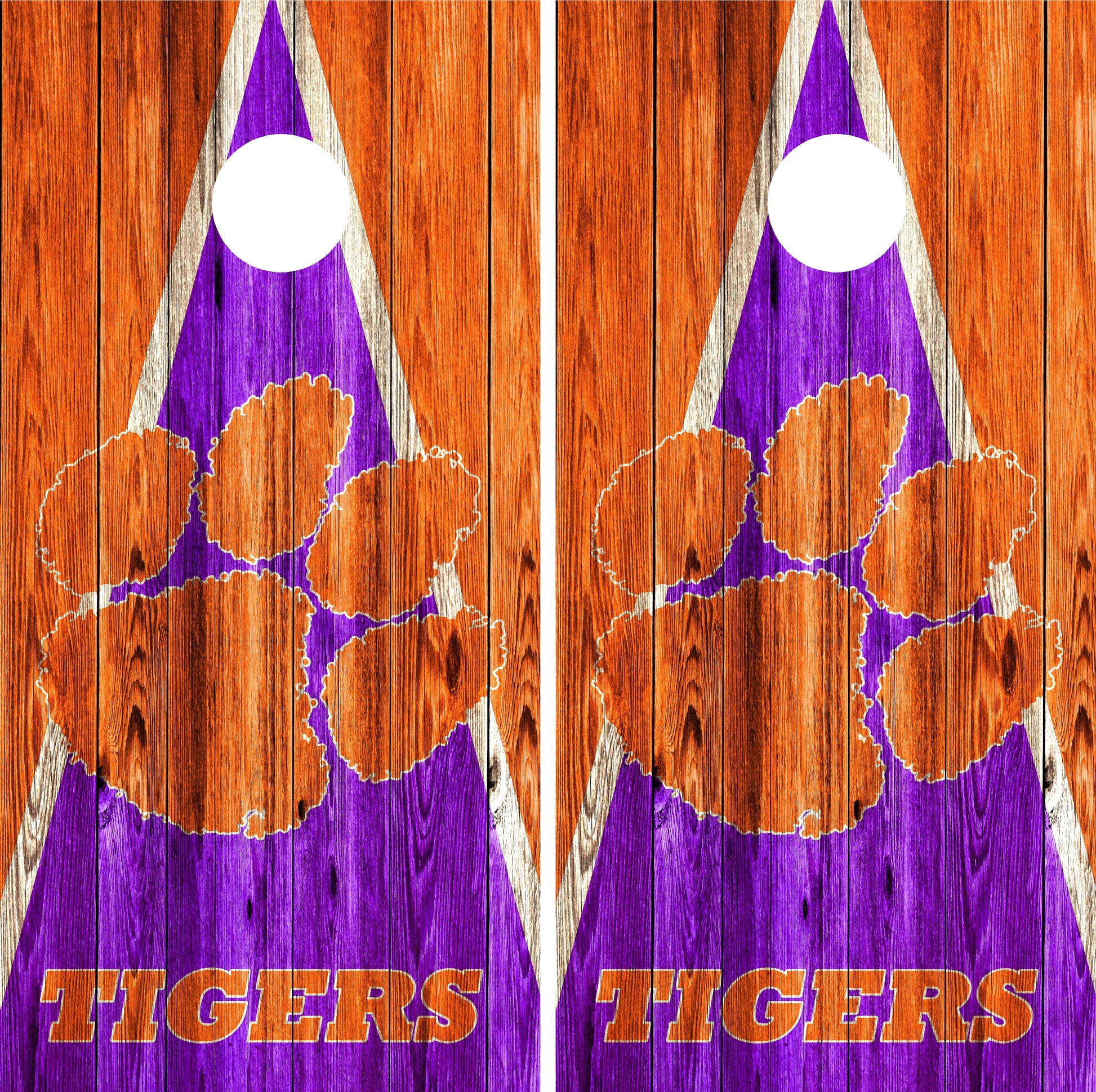 Clemson Tigers Cornhole wraps
