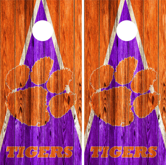 Clemson Tigers Cornhole wraps