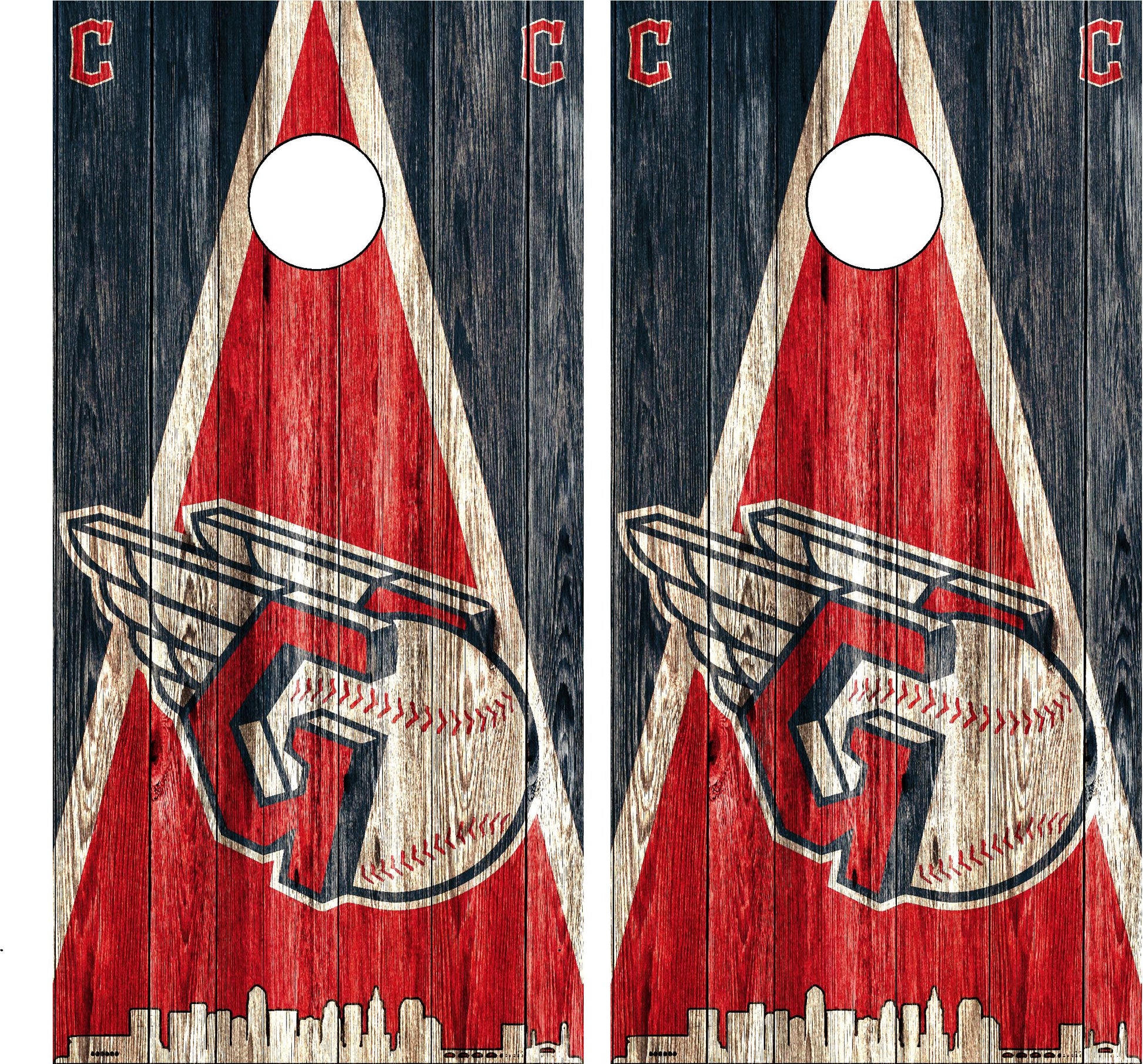Cleveland Guardians Cornhole Wraps