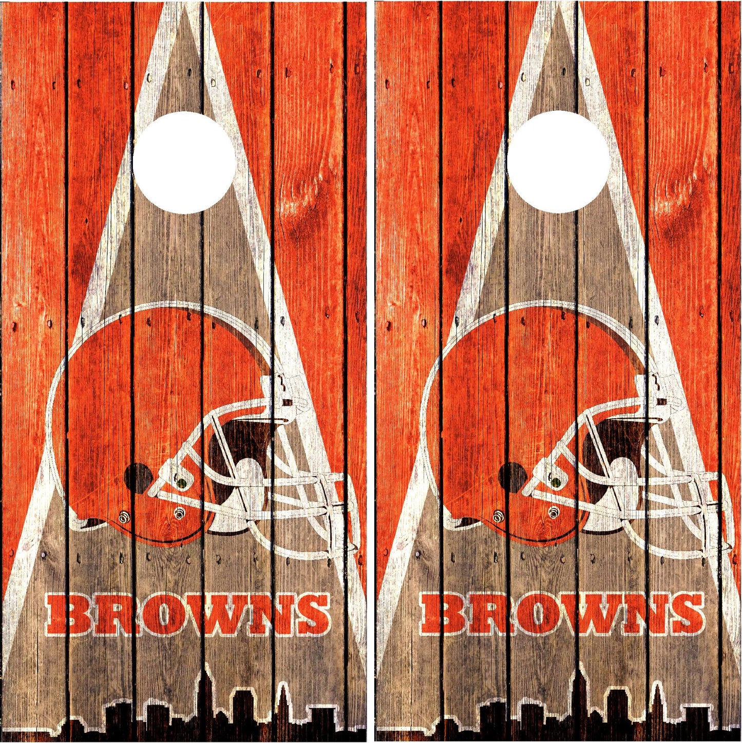 Cleveland Browns Cornhole Wraps