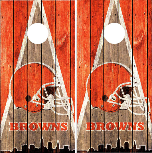 Cleveland Browns Cornhole Wraps
