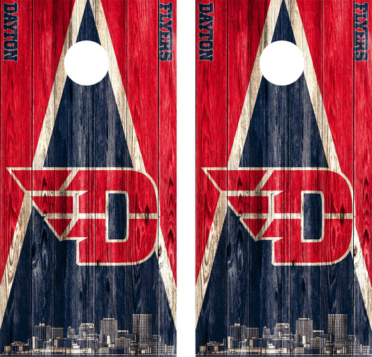 Dayton Flyers Cornhole wraps