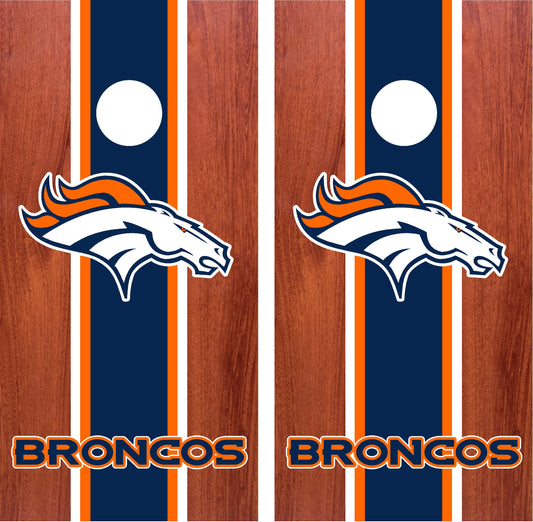 Denver Broncos Cornhole Wraps