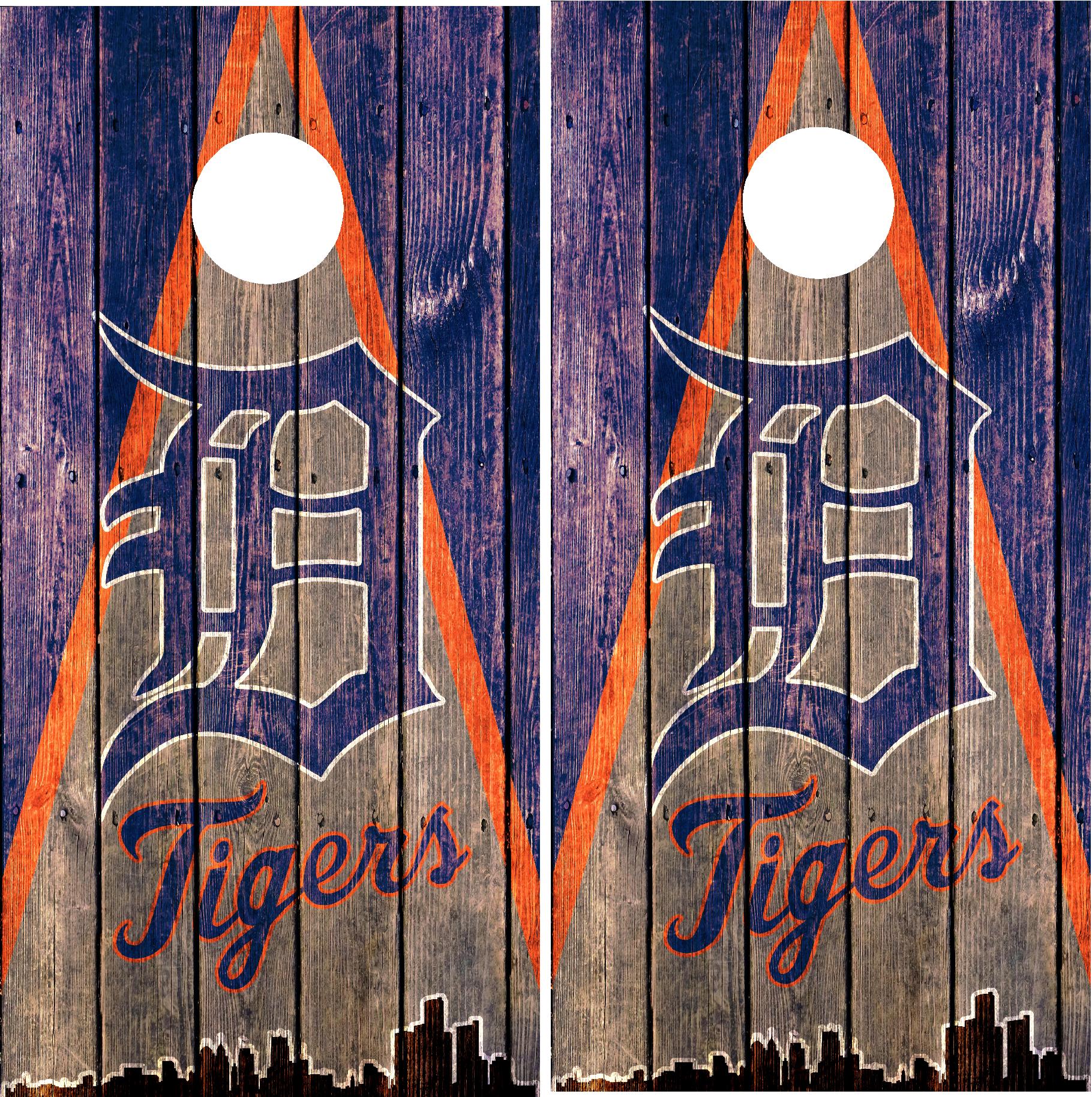 Detroit Tigers Cornhole Wraps