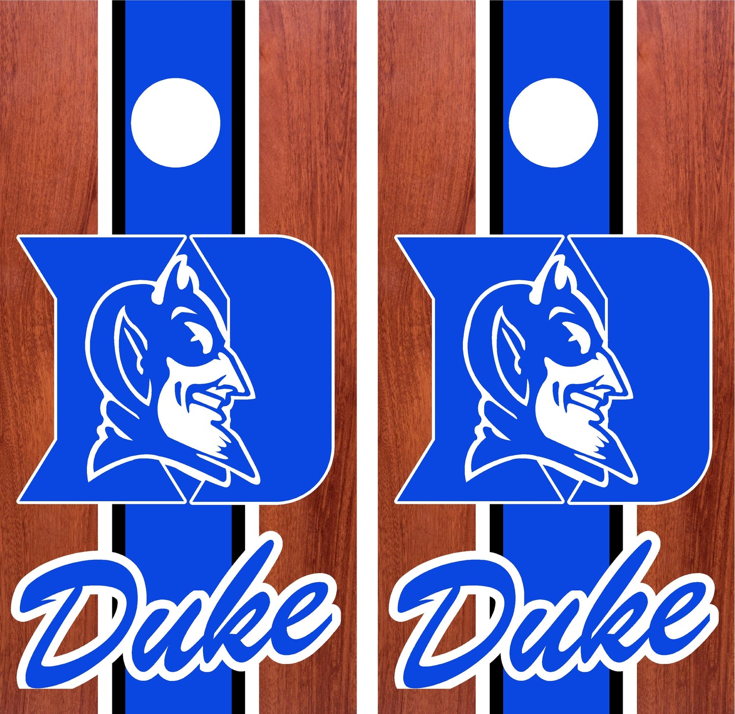 Duke Blue Devils Cornhole wraps