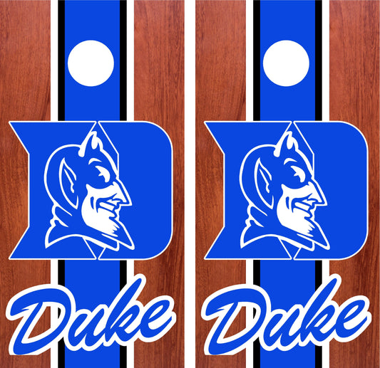 Duke Blue Devils Cornhole wraps