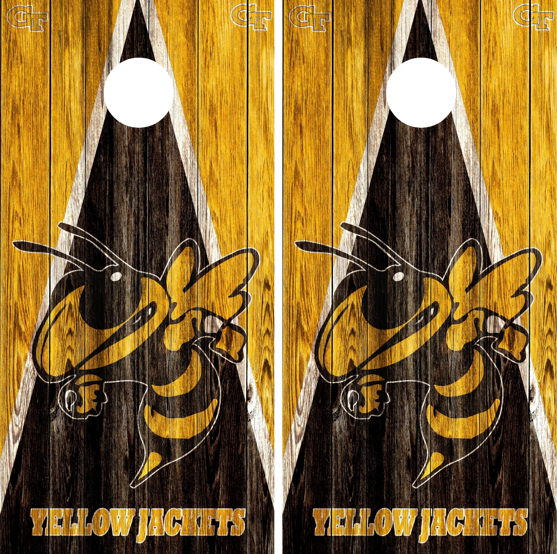 Georgia Tech Yellow Jackets Cornhole wraps