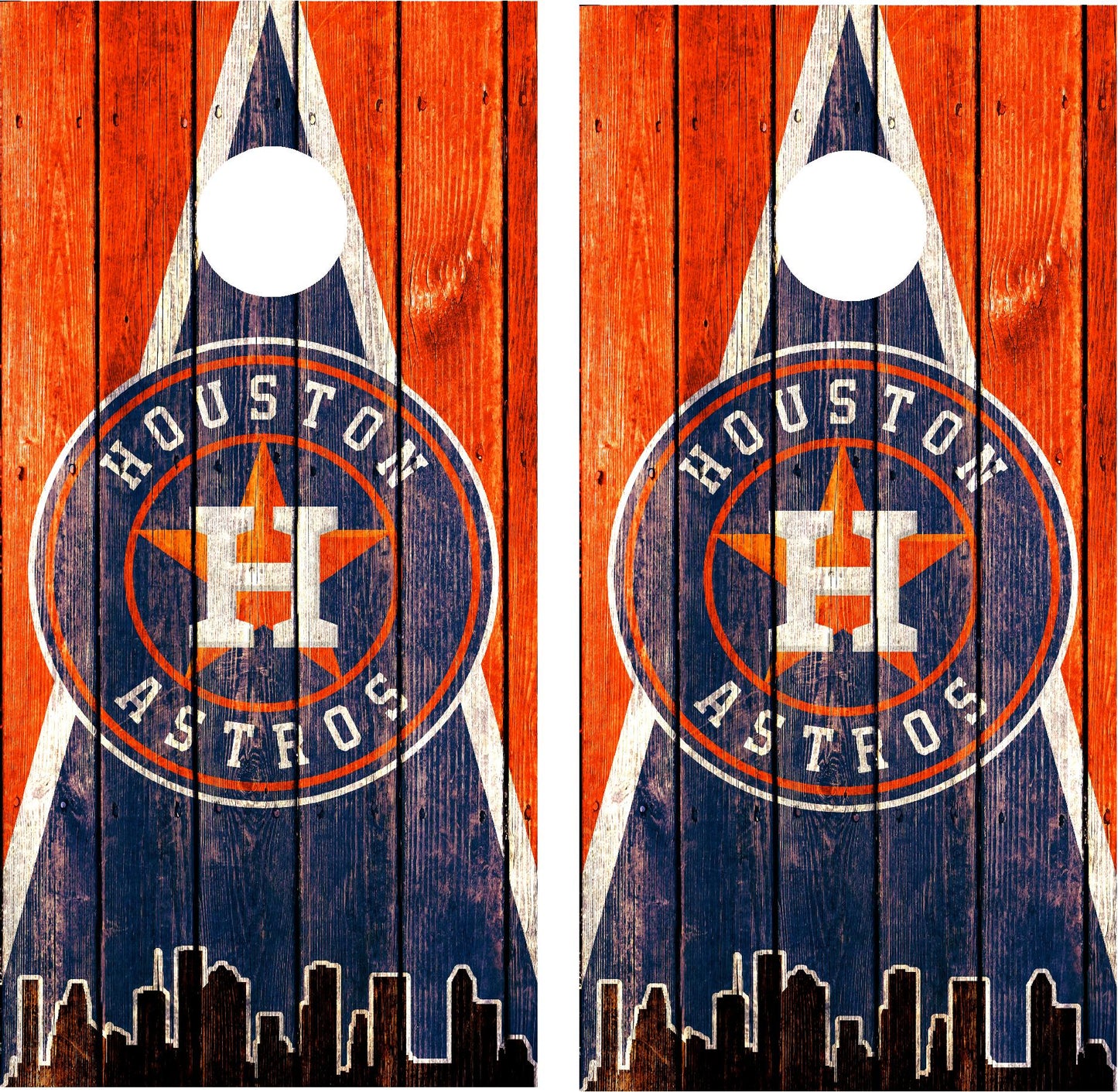 Houston Astros Cornhole Wraps