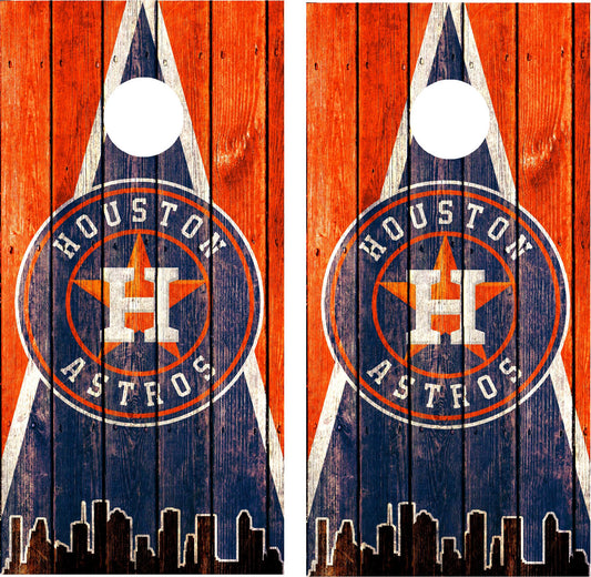 Houston Astros Cornhole Wraps