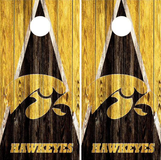 Iowa Hawkeyes Cornhole wraps