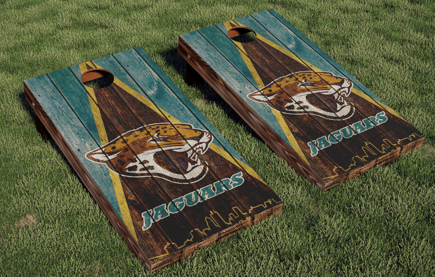 Jacksonville Jaguars Regulation Cornhole Boards