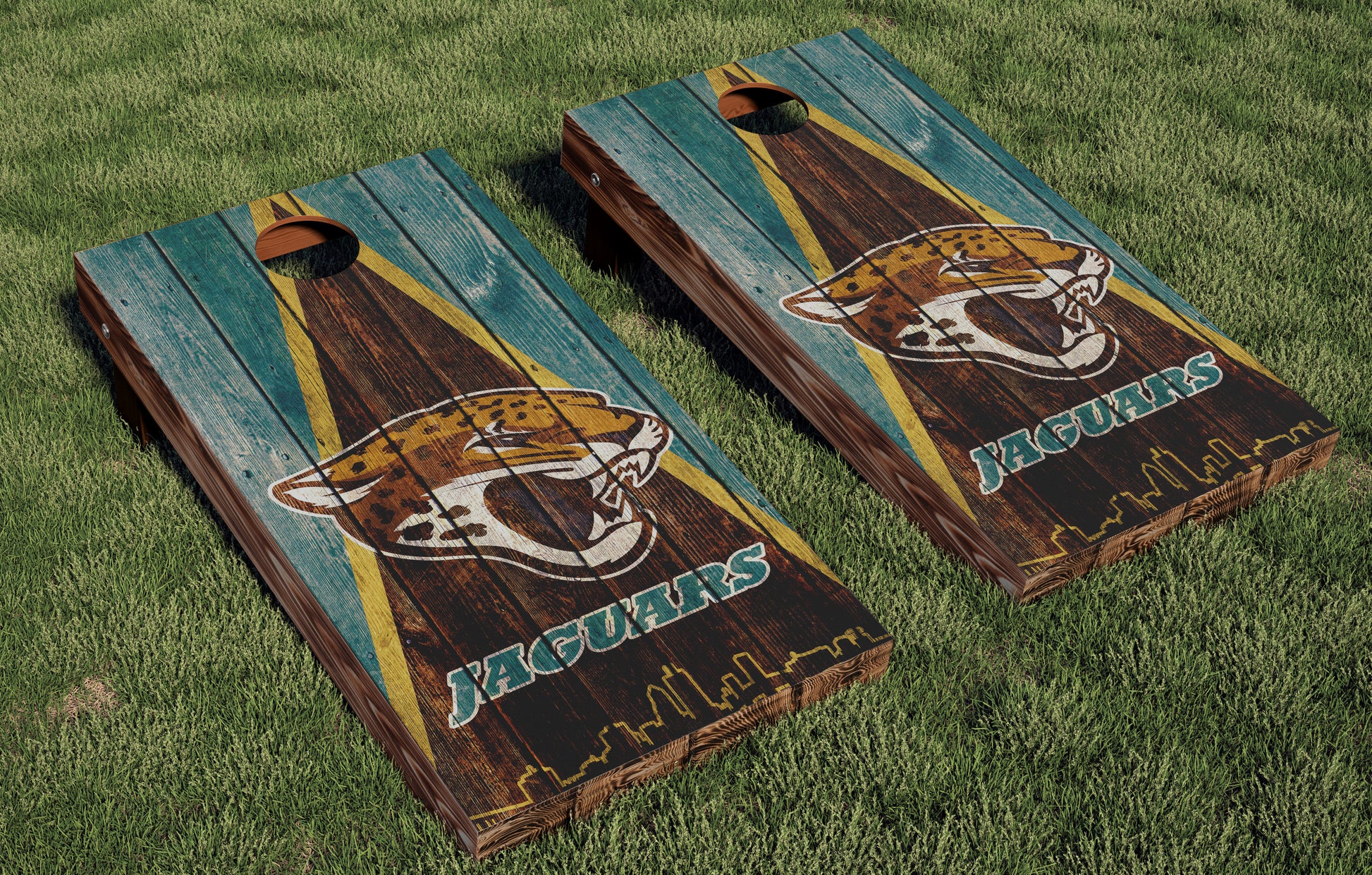 Jacksonville Jaguars Regulation Cornhole Boards