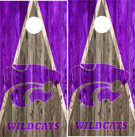 Kansas State Wildcats Cornhole wraps