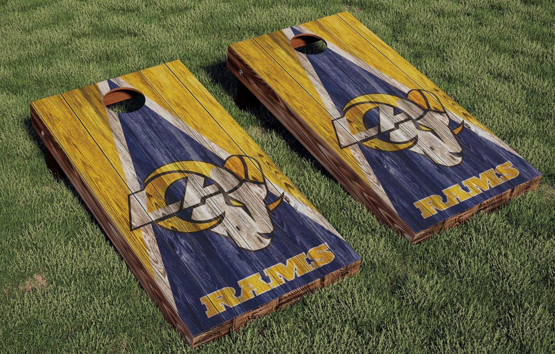 Los Angeles Rams Regulation Cornhole Boards