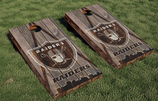 Las Vegas Raiders Regulation Cornhole Boards