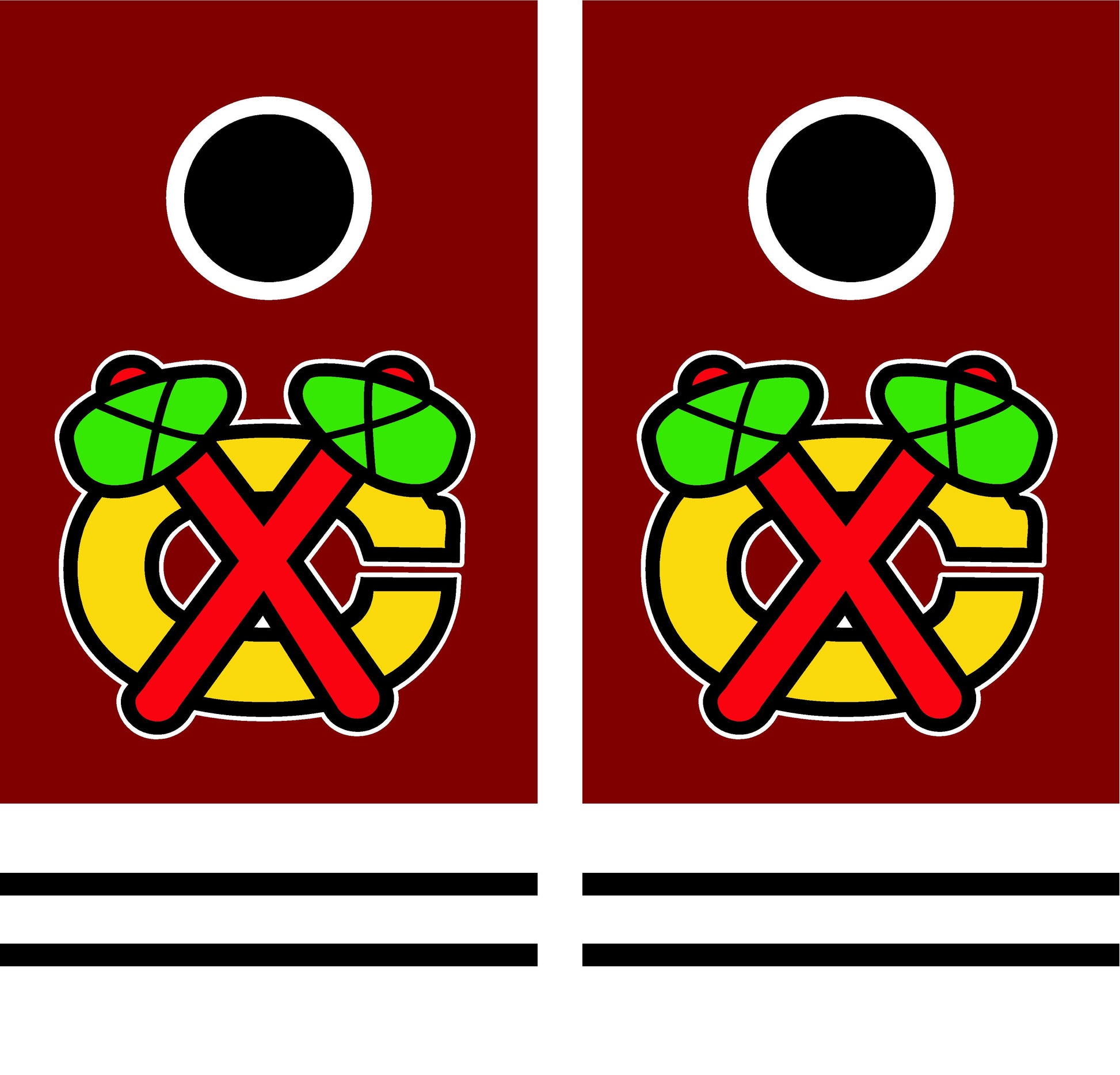 Chicago Blackhawks Cornhole Wraps
