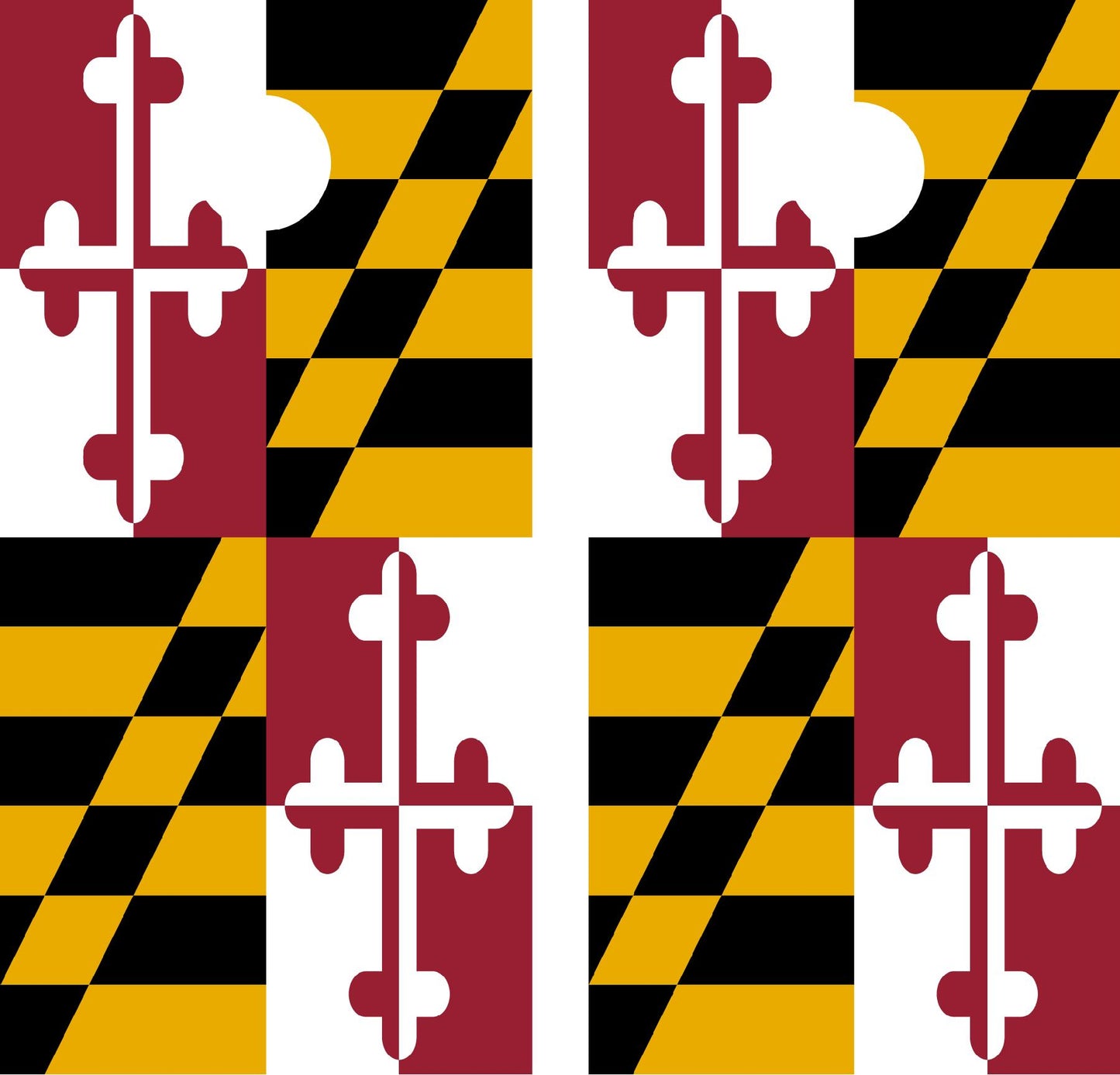 Maryland state flag cornhole