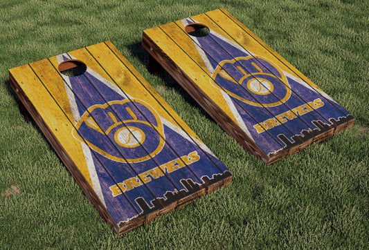 Milwaukee Brewers Regulation Cornhole Boards