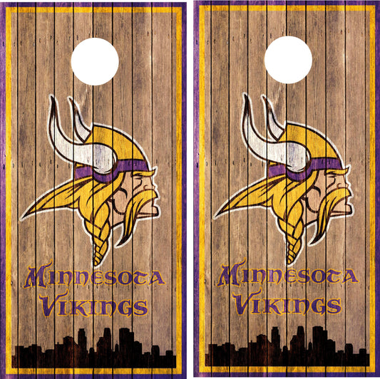 Minnesota Vikings Cornhole Wraps
