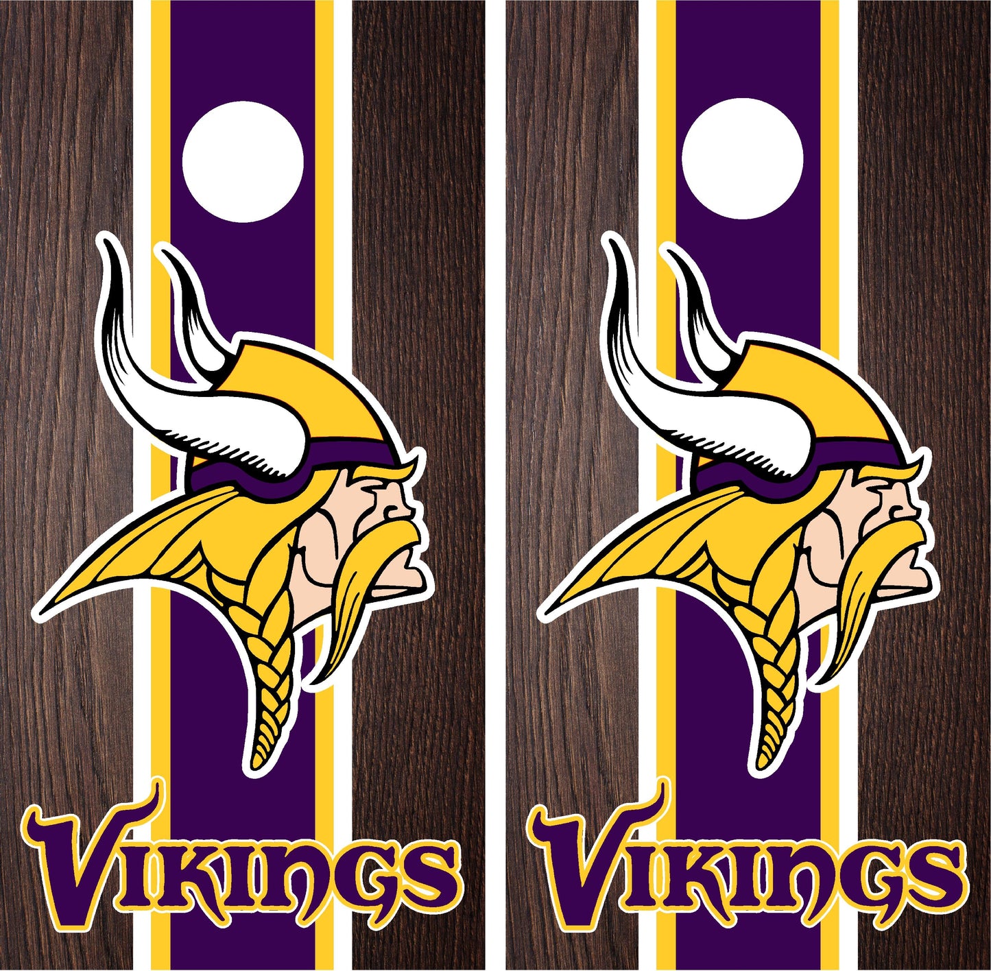 Minnesota Vikings Cornhole Wraps