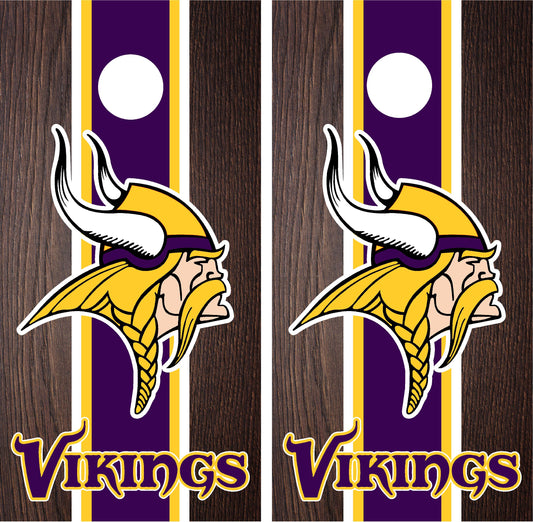 Minnesota Vikings Cornhole Wraps