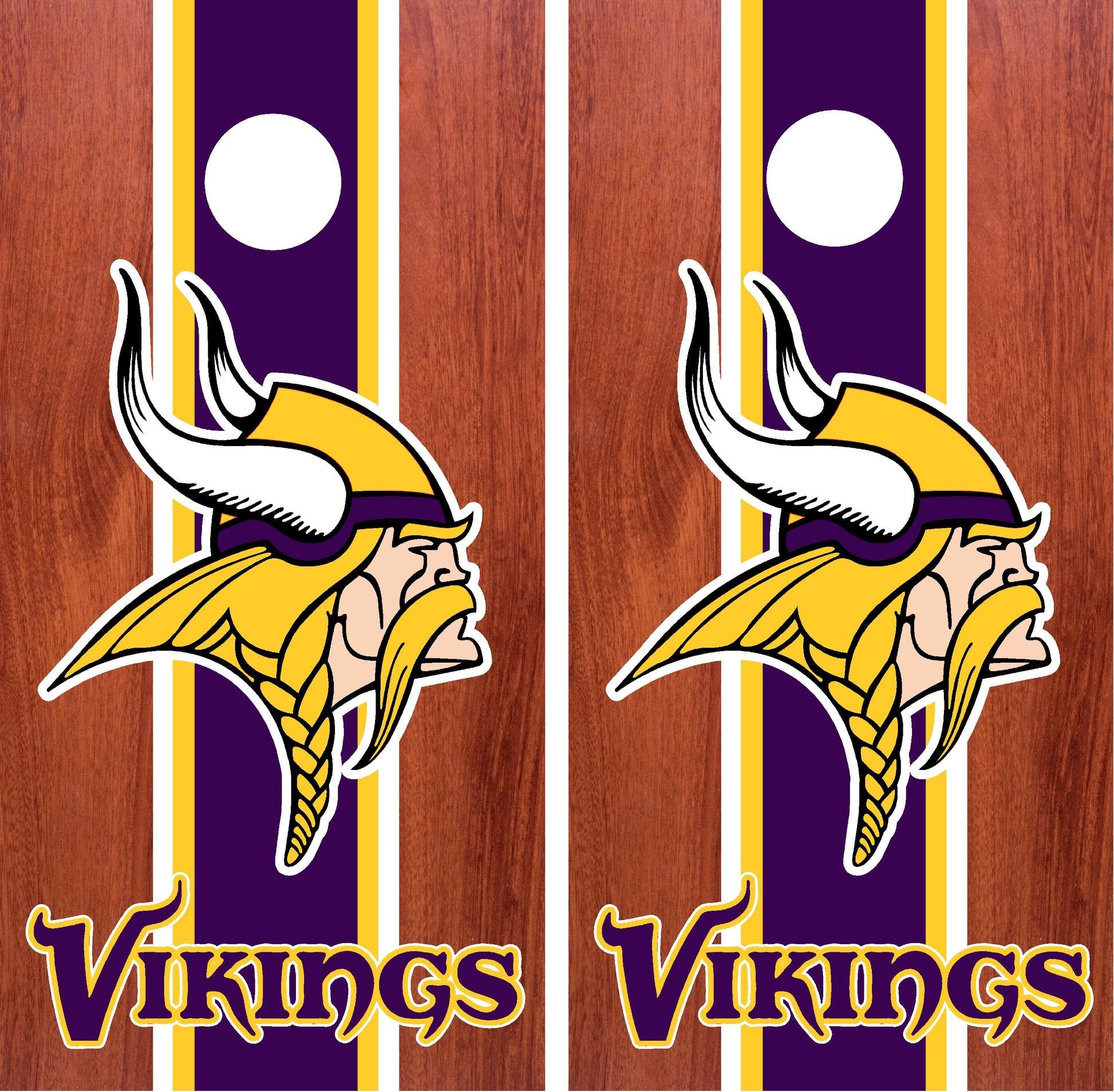 Minnesota Vikings Cornhole Wraps