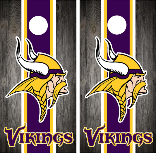 Minnesota Vikings Cornhole Wraps