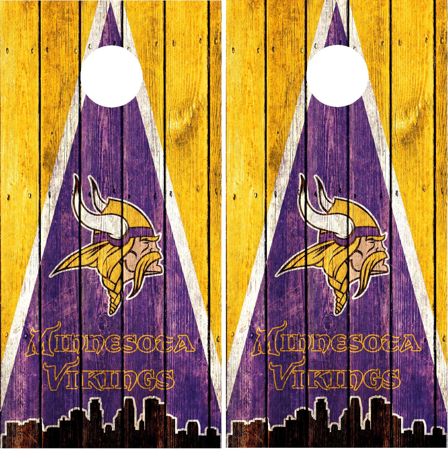 Minnesota Vikings Cornhole Wraps