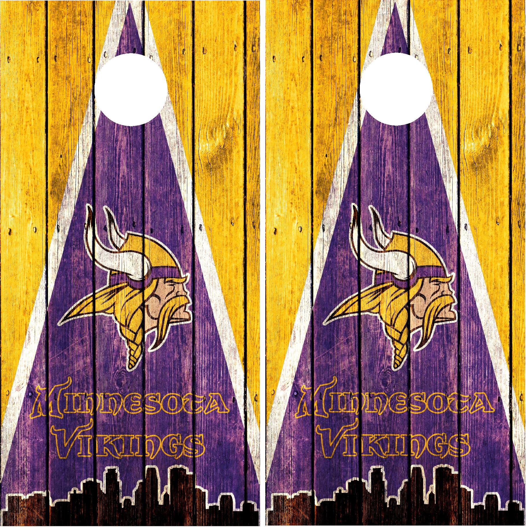 Minnesota Vikings Cornhole Wraps