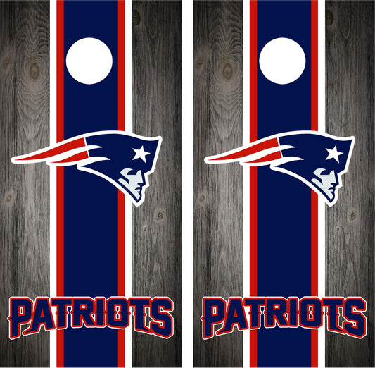 New England Patriots Cornhole Wraps