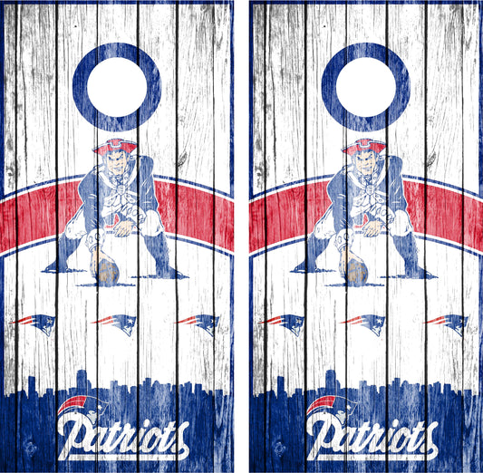 New England Patriots Cornhole Wraps