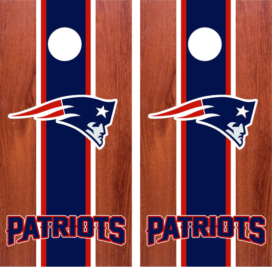 New England Patriots Cornhole Wraps