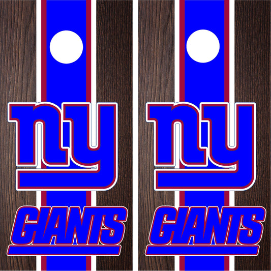 New York Giants Cornhole Wraps