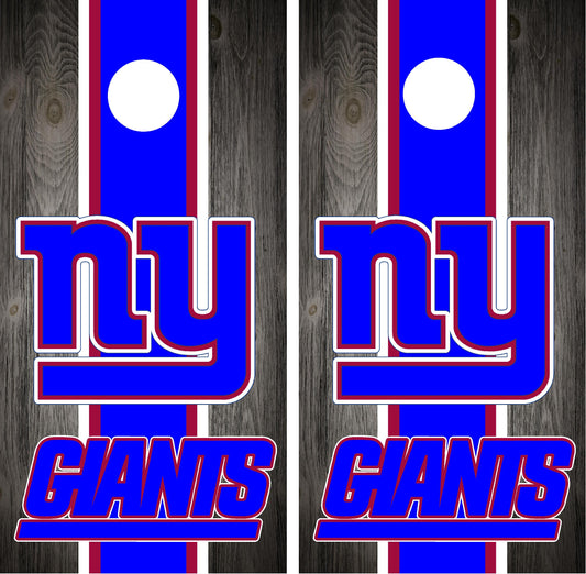 New York Giants Cornhole Wraps