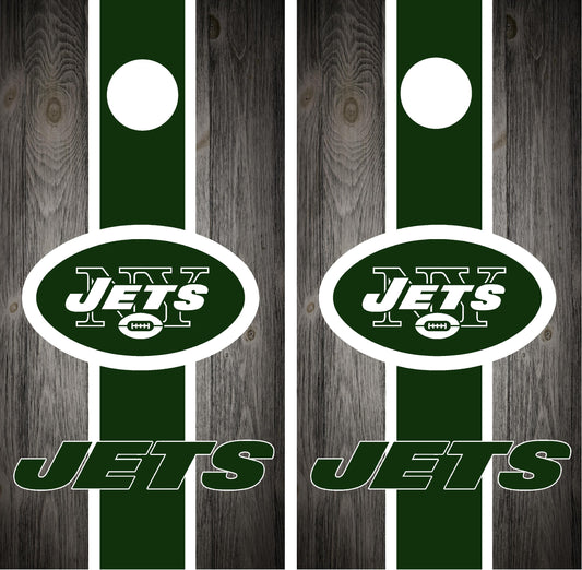 New York Jets Cornhole Wraps