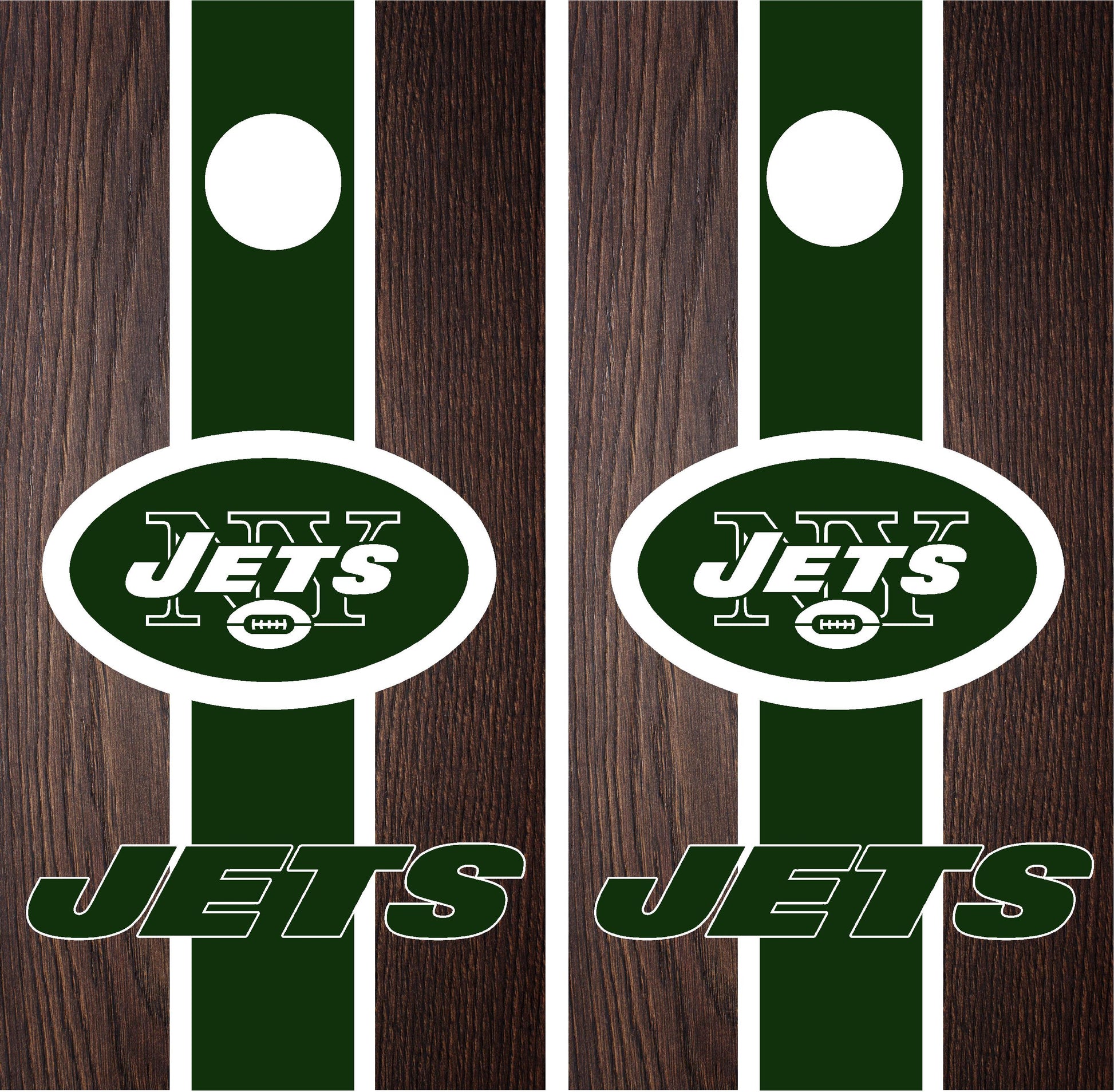 New York Jets Cornhole Wraps