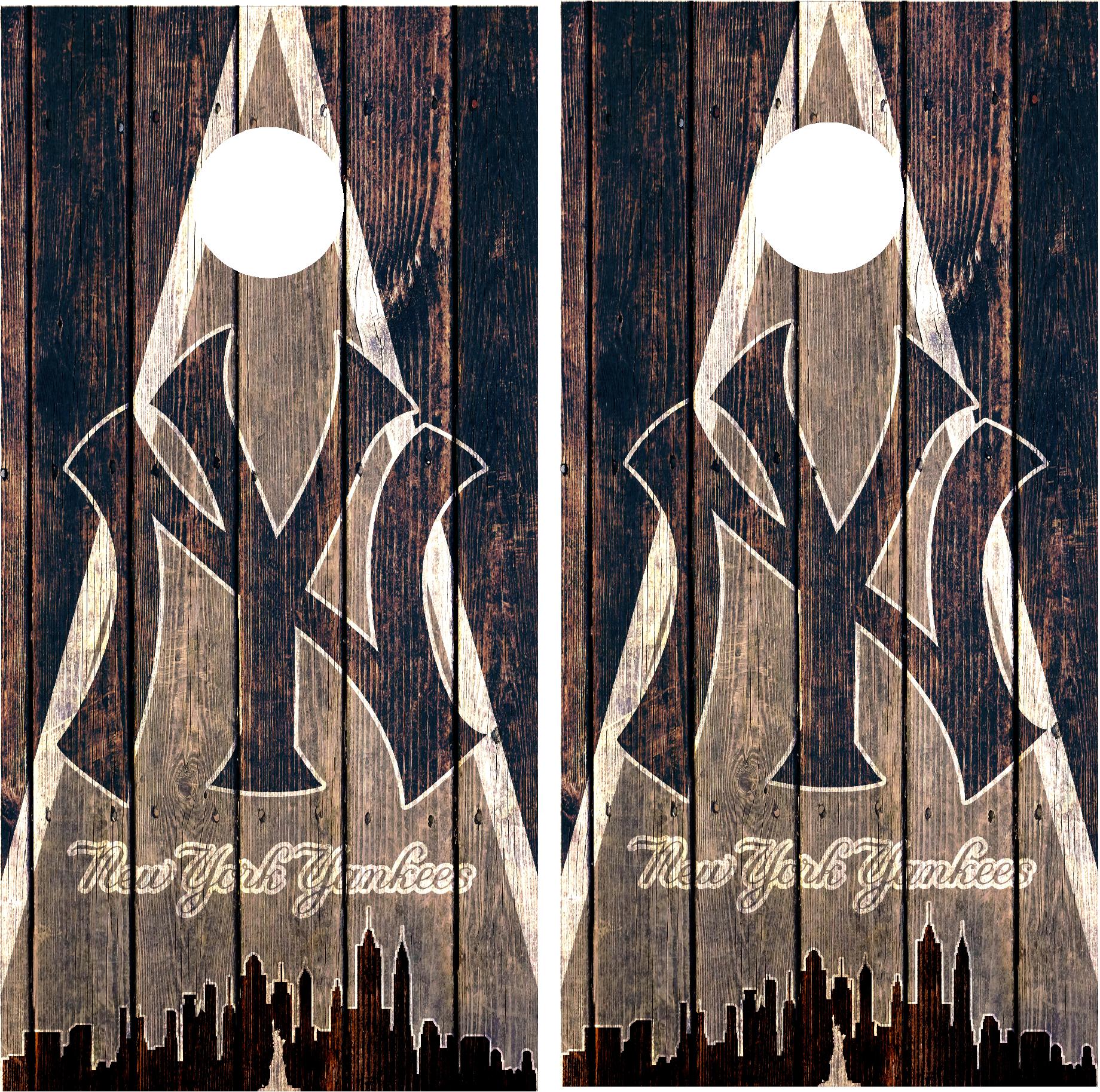 New York Yankees Cornhole Wraps
