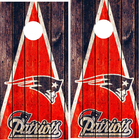New England Patriots Cornhole Wraps