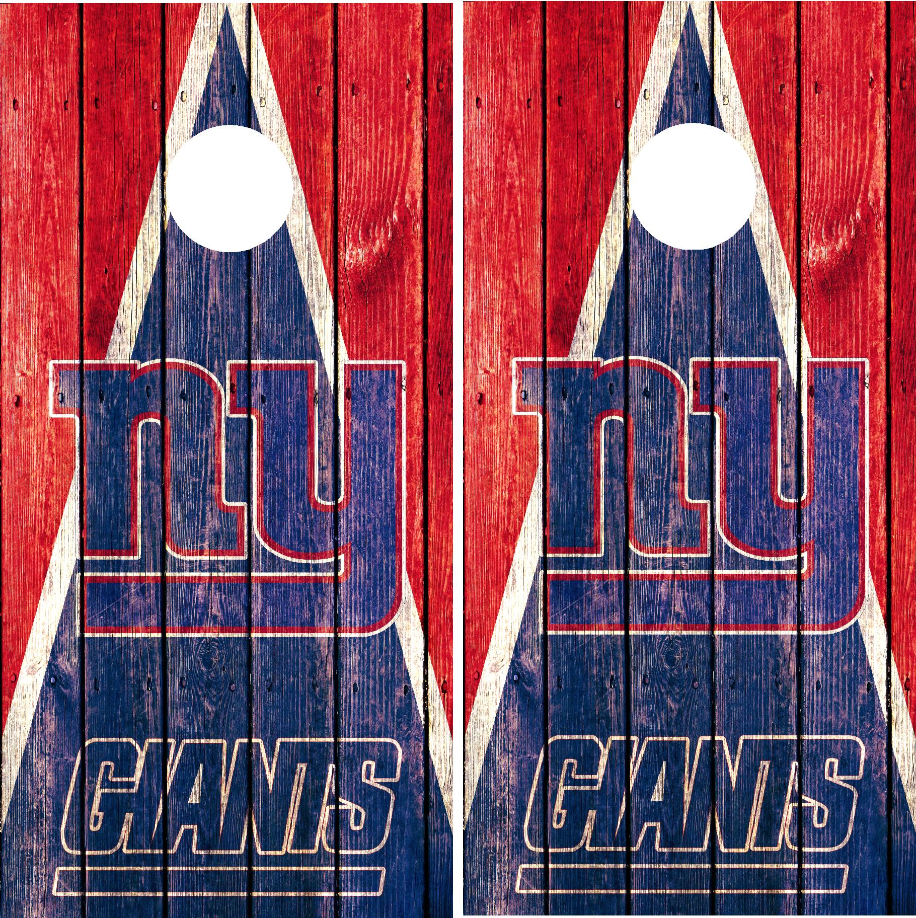 New York Giants Cornhole Wraps