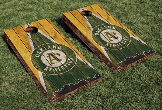 Oakland Athletics Regulation Cornhole Boards
